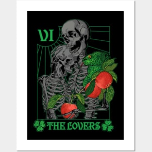 Tarot The Lovers VI Card Eden Garden Saint Patrick Posters and Art